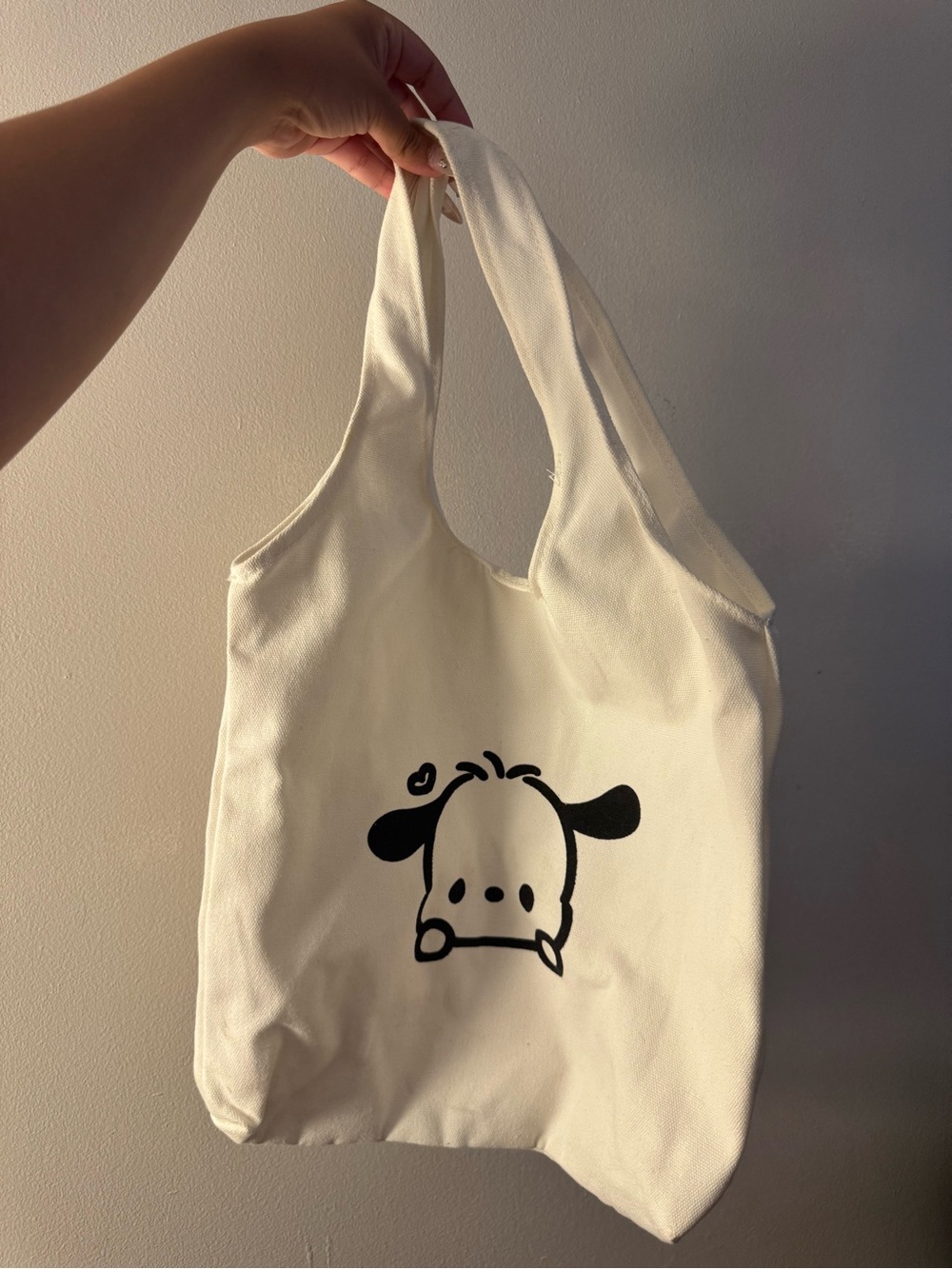 Cream Canvas Sanrio Tote Bag